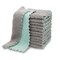 12 Pack Kitchen Cloth Dish Towels, Premium Dishcloths, Super Absorbent Coral Velvet Dishtowels, Nonstick Oil Washable Fast Drying (Green-Grey)